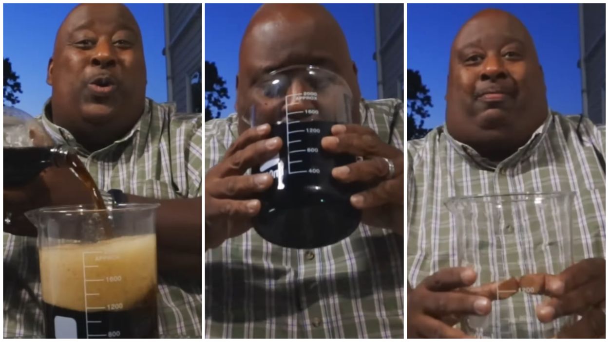 Eric Booker Guinness Record Fastest Soda Chug.