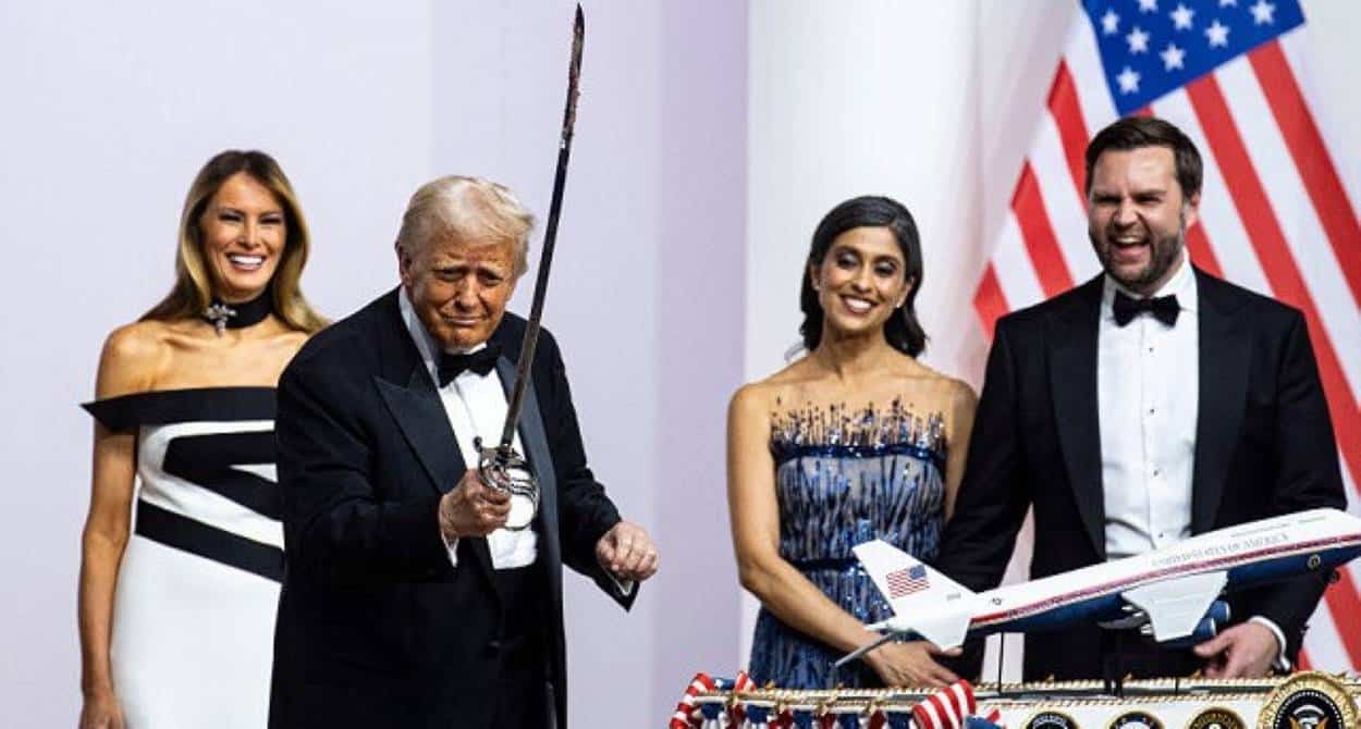 Donald Trump Inaugural Ball Sword Dance