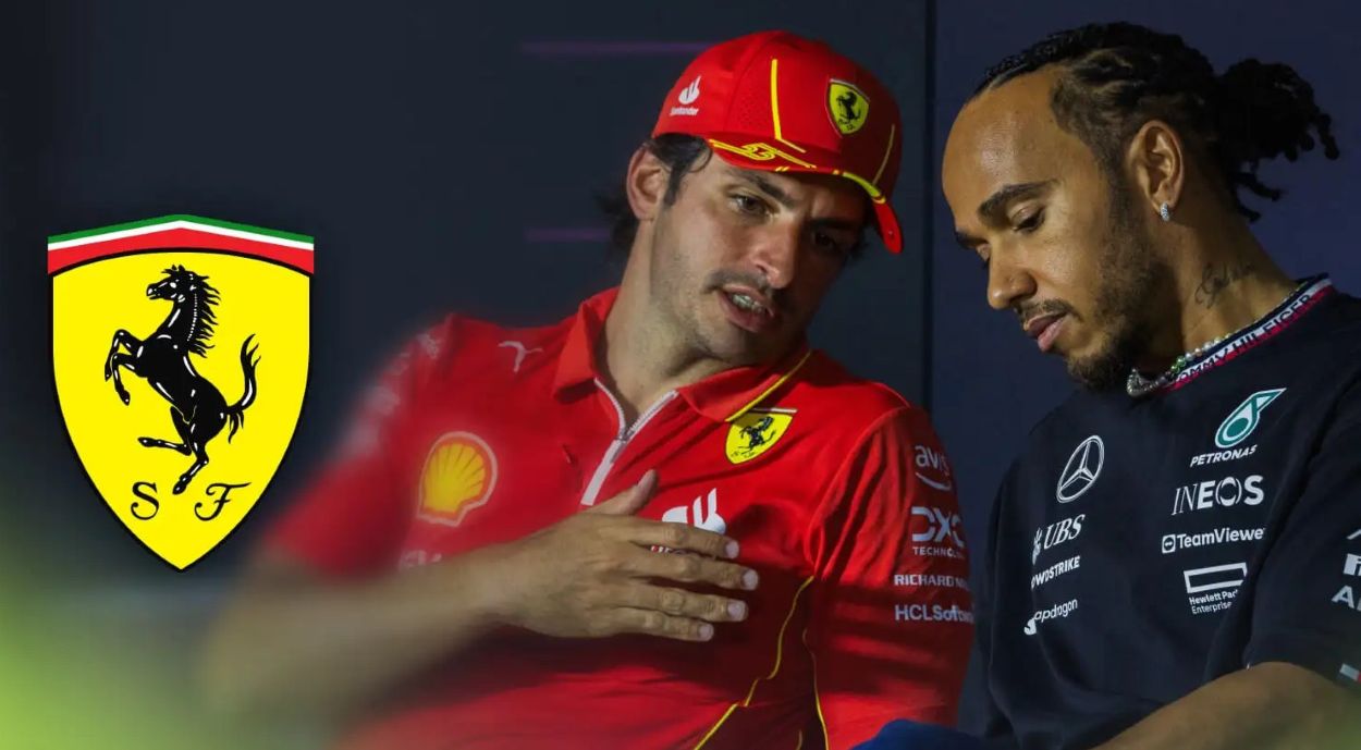 Carlos Sainz, Ferrari, Lewis Hamilton