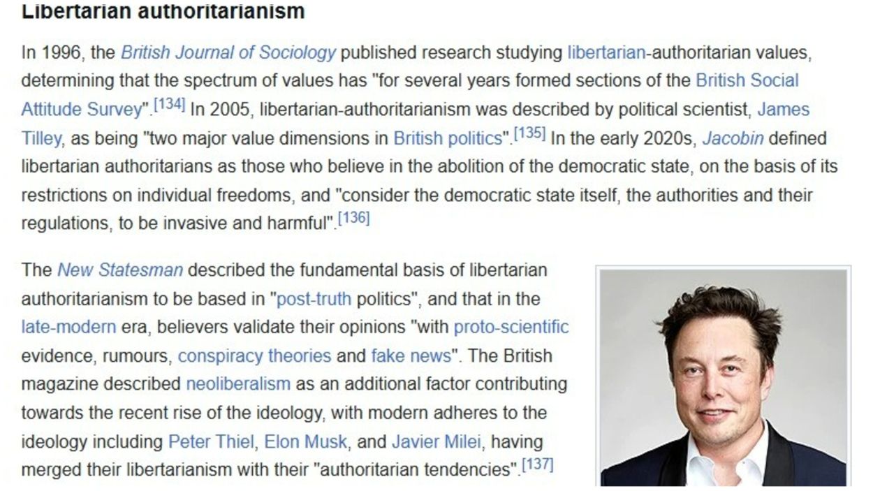 Elon Musk authoritarianism Wikipedia