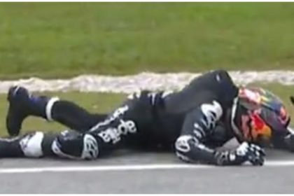 Jorge Martin Crash while testing