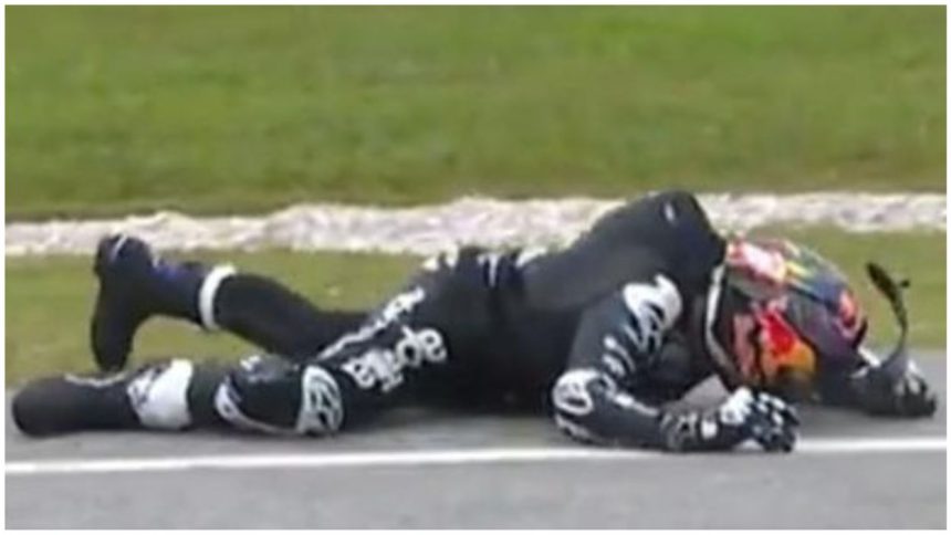 Jorge Martin Crash while testing