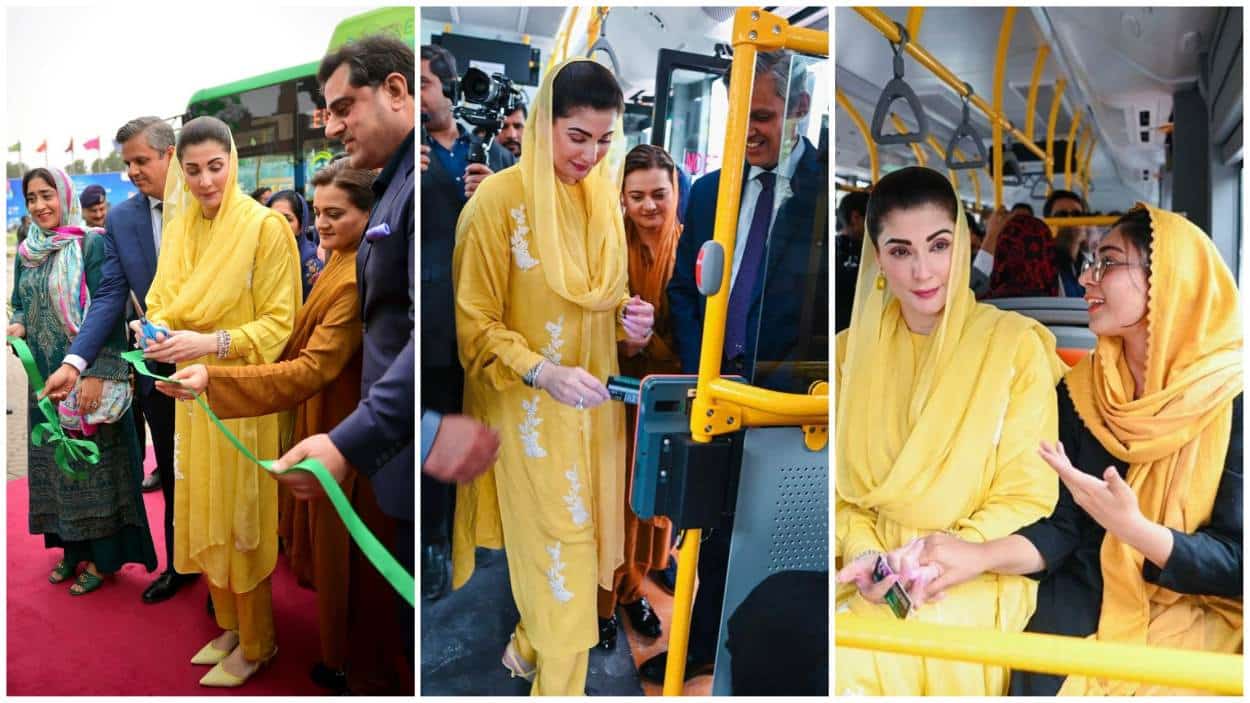 Maryam Nawaz Electric Bus in Lahore