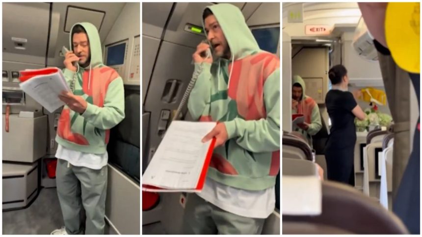 Justin Timberlake flight attendant Act