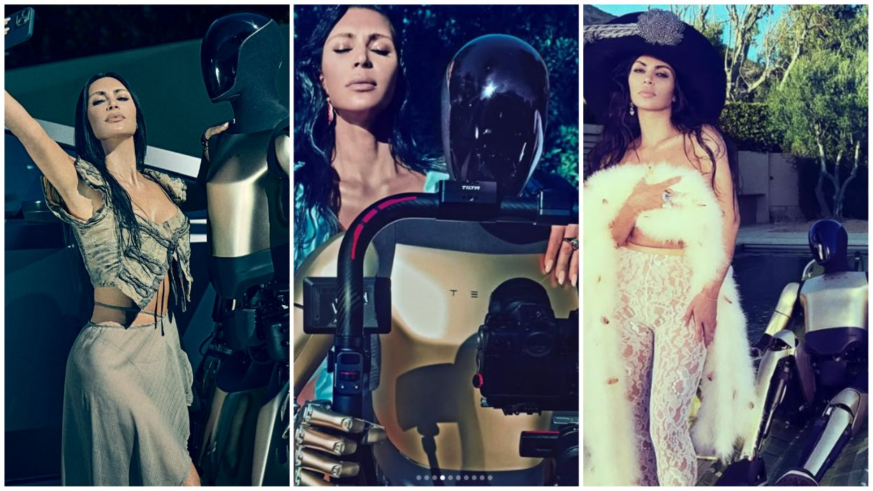 Kim Kardashian Tesla robot