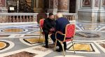 Trump Zelensky meeting in St Peter’s Basilica.