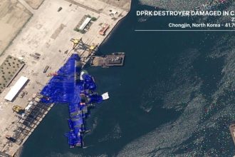 North Korea warship launch failure