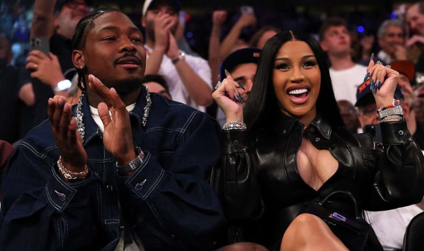 Stefon Diggs and Cardi B