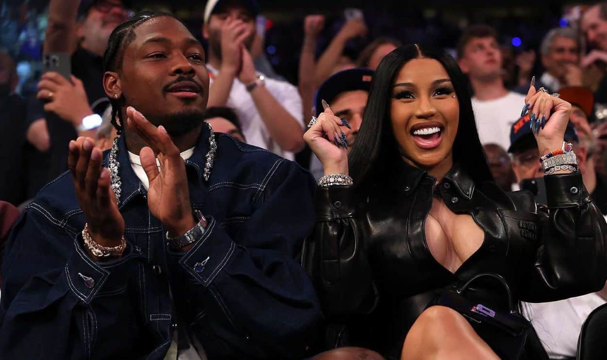 Stefon Diggs and Cardi B