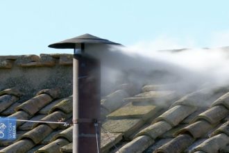 White Smoke from the chimney of the Sistine Chapel.