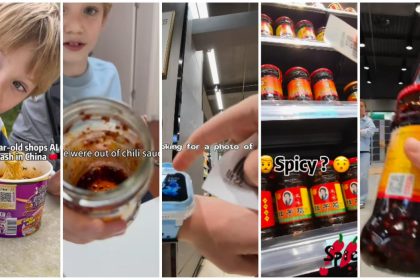 Viral video 8 year child shopping China