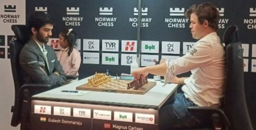 D Gukesh Magnus Carlsen 2025