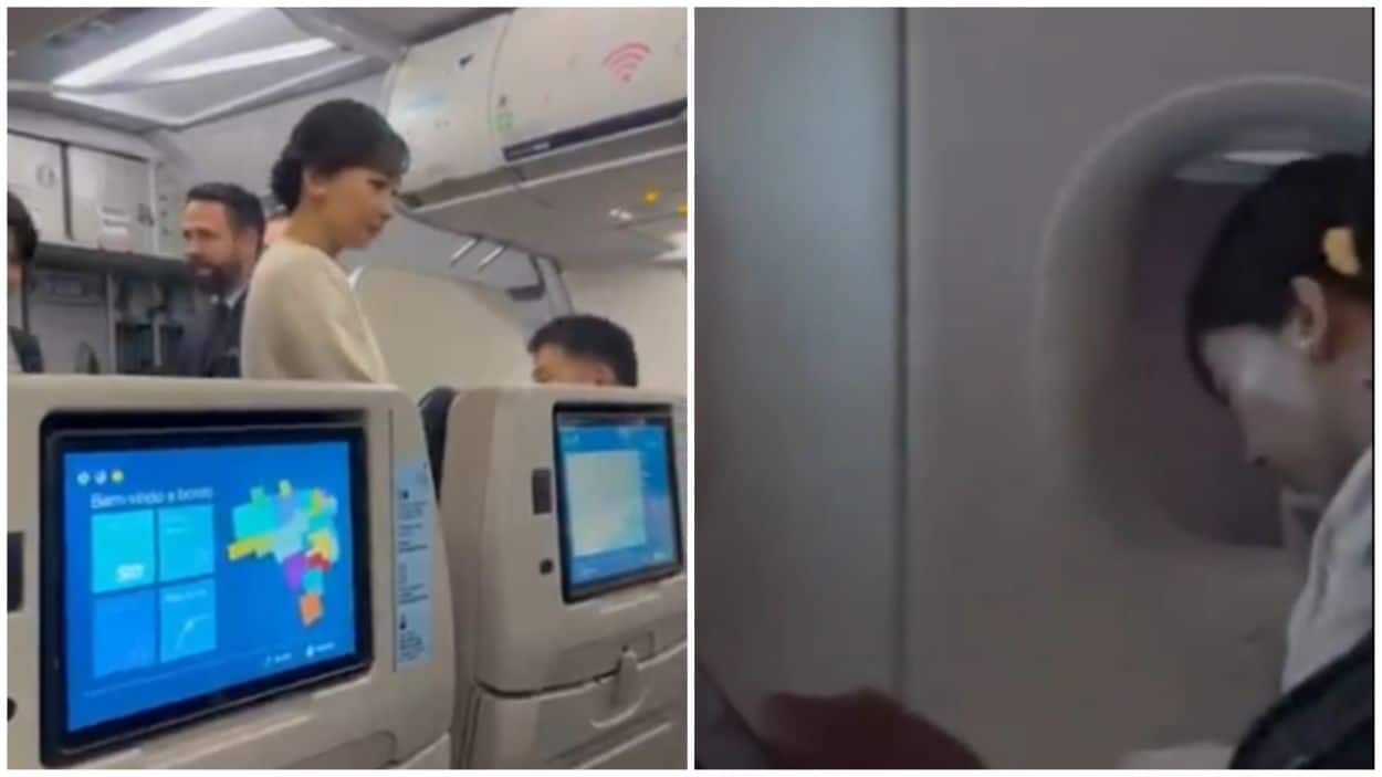 Japan's Princess Kako Econony flight