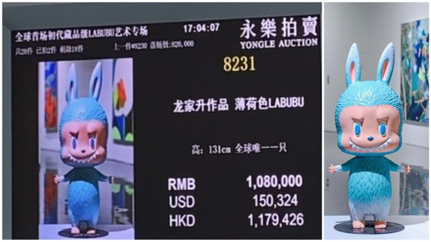 Labubu figure Beijing Auction in 2025