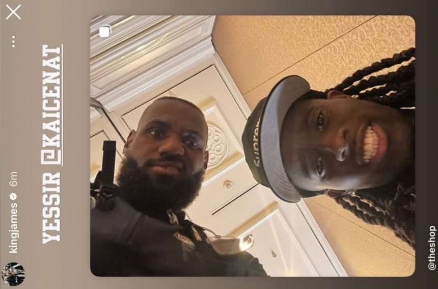 LeBron James Kai Cenat