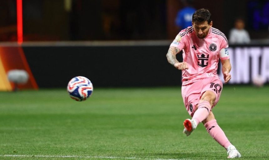Messi free kick Inter Miami