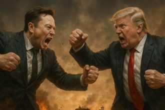 Musk vs Trump feud