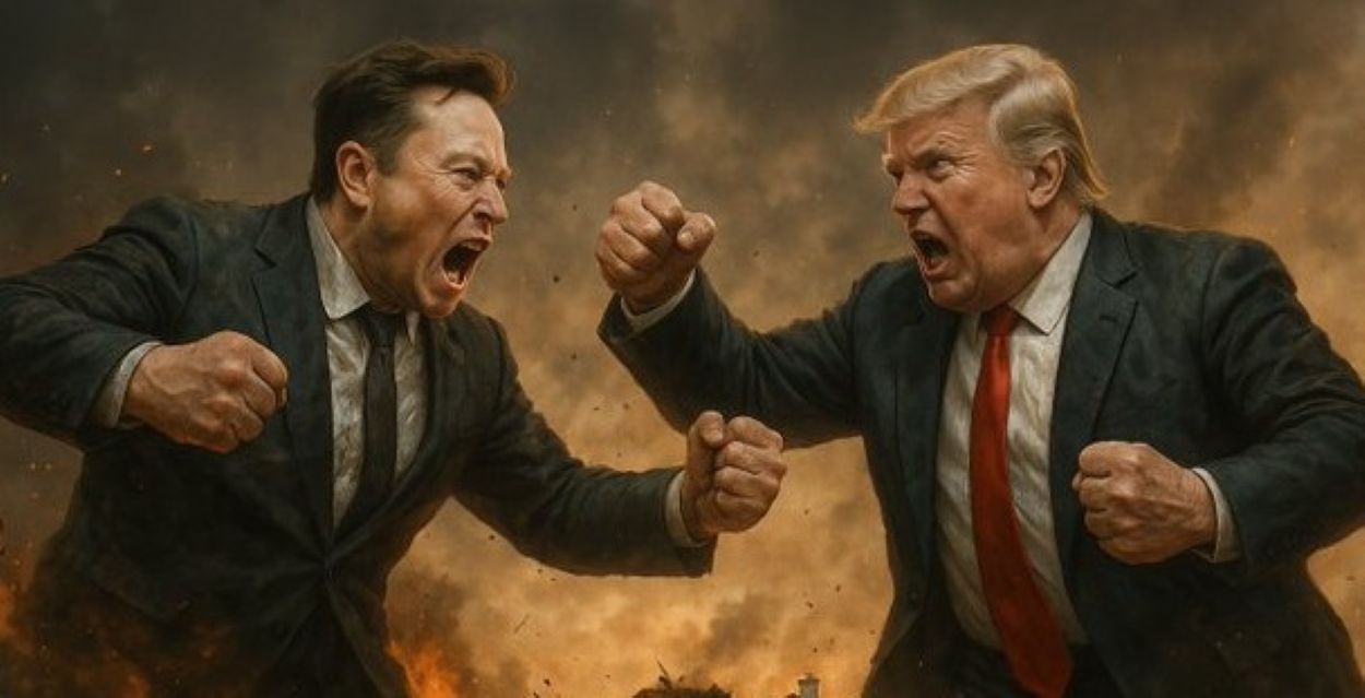 Musk vs Trump feud