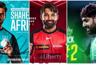 Shaheen Shah Afrid, Mohammad Rizwan and Haris Rauf BBL 2025
