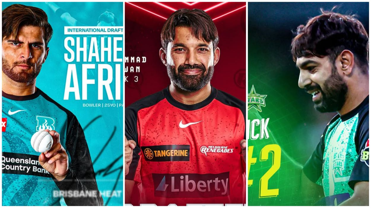 Shaheen Shah Afrid, Mohammad Rizwan and Haris Rauf BBL 2025