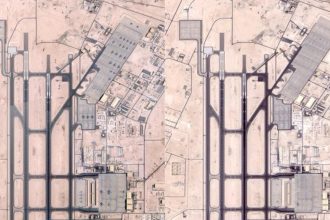 satellite images U.S. military aircraft Qatar