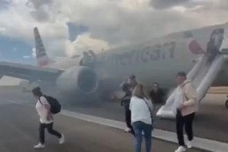 American Airlines AA3023 fire