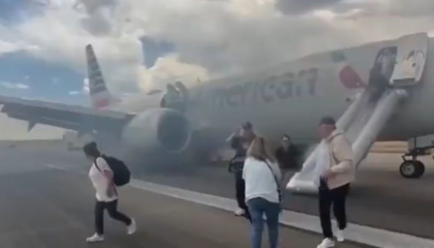 American Airlines AA3023 fire