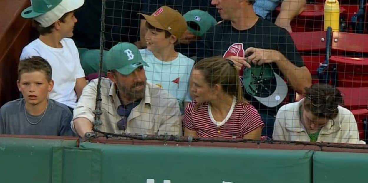 Ben Affleck Jennifer Garner Red Sox game