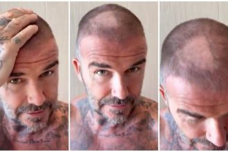 David Beckham buzz cut fail
