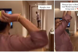 Shreyas Iyer’s Home Cricket Video with Mom