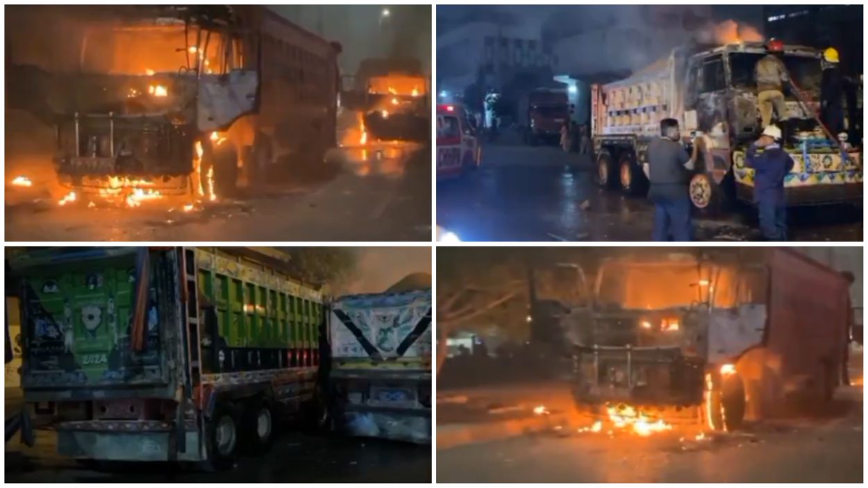 Karachi truck accident 2025