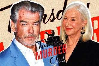Pierce Brosnan and Helen Mirren The Thursday Murder Club