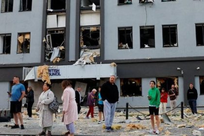 Russia Stikes British Concil Buidling in Kyiv 2025