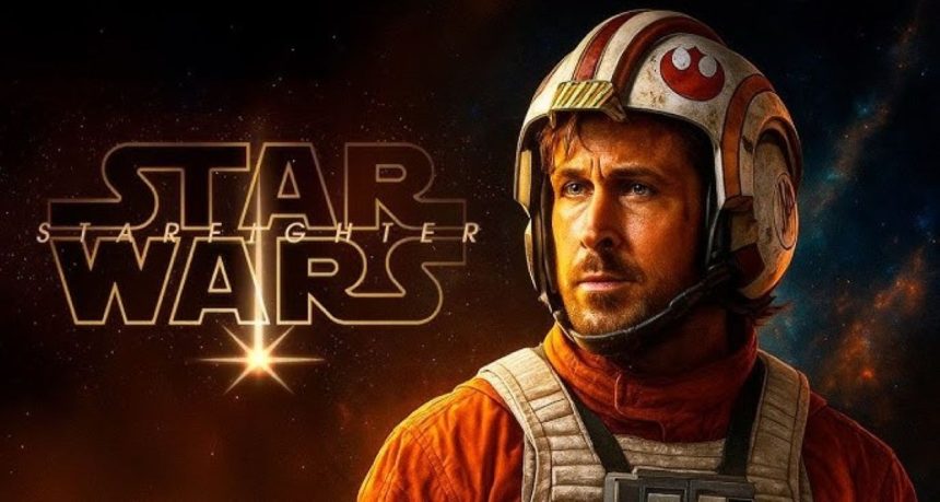 Ryan Gosling in Star Wars Starfighter