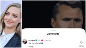 Amanda Seyfried Charlie Kirk