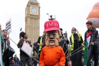 Anti-Trump protests London