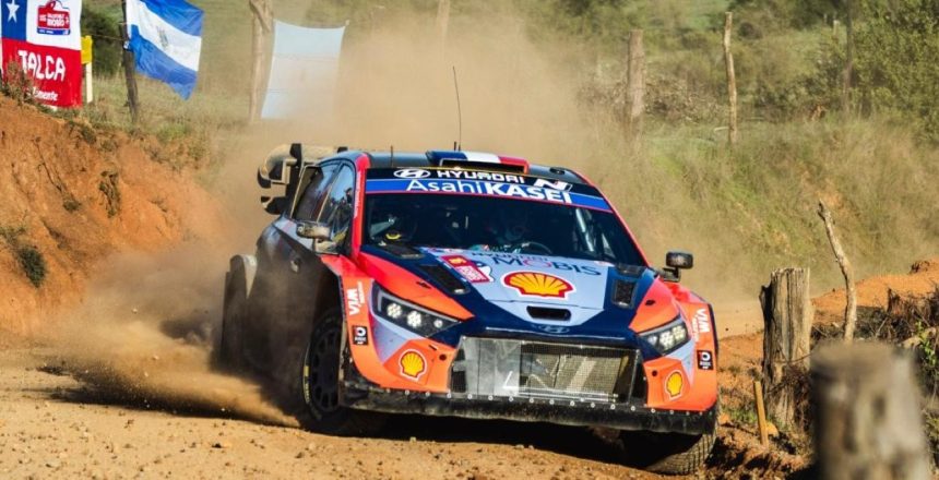 Hyundai’s Adrien Fourmaux at Rally Chile 2025