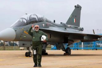 Modi India Tejas fighter Jet