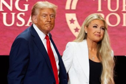 Trump in Charlie Kirk's memorial service