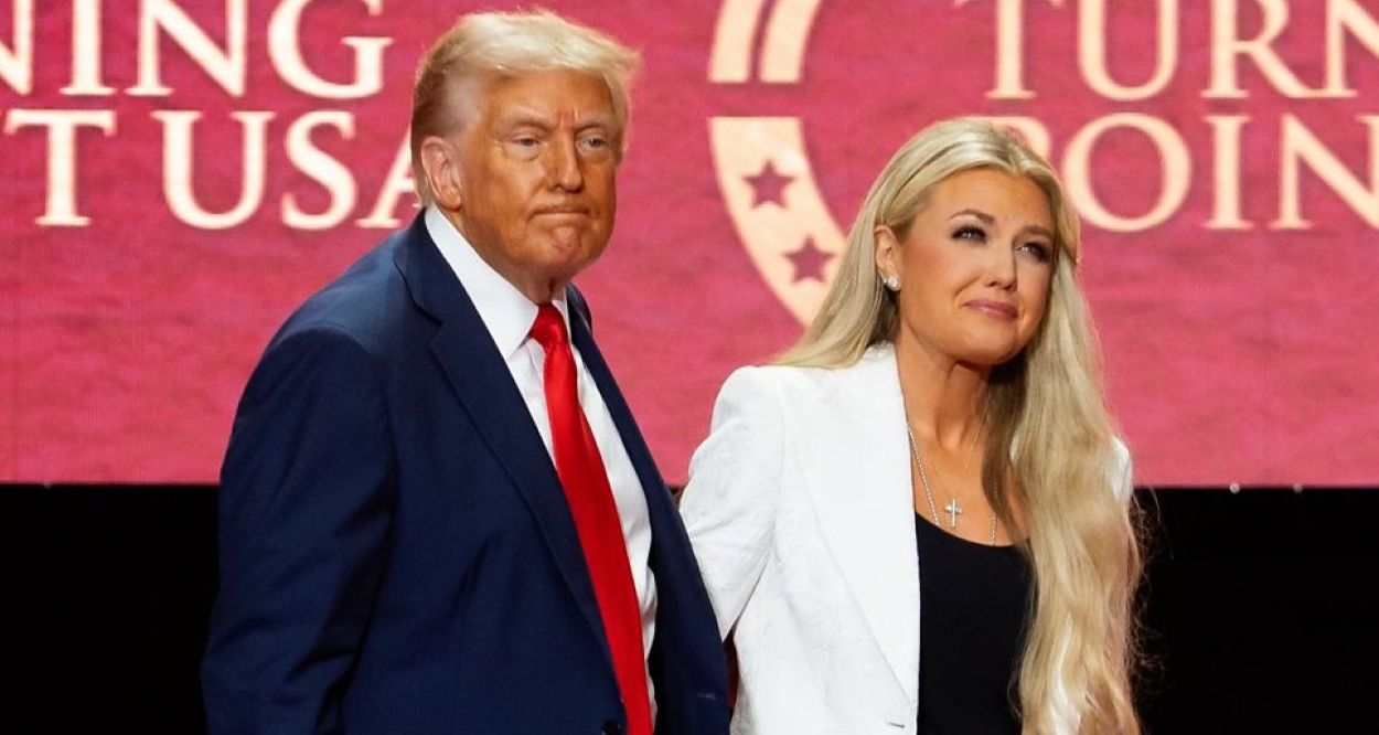 Trump in Charlie Kirk's memorial service