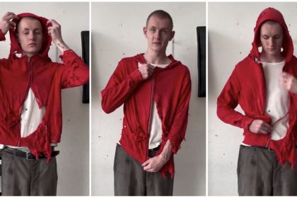 Balenciaga destroyed jacket