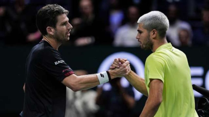 Alcaraz stunned Norrie Paris Masters