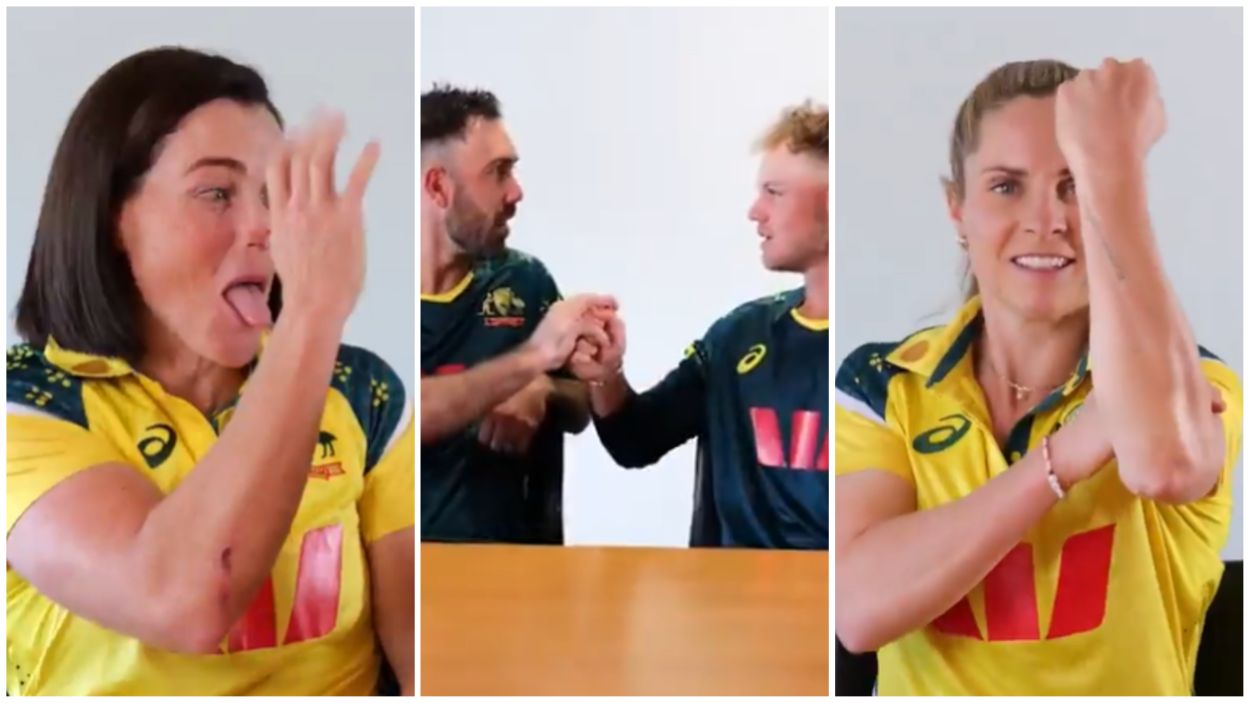 India Australia Hand Shake