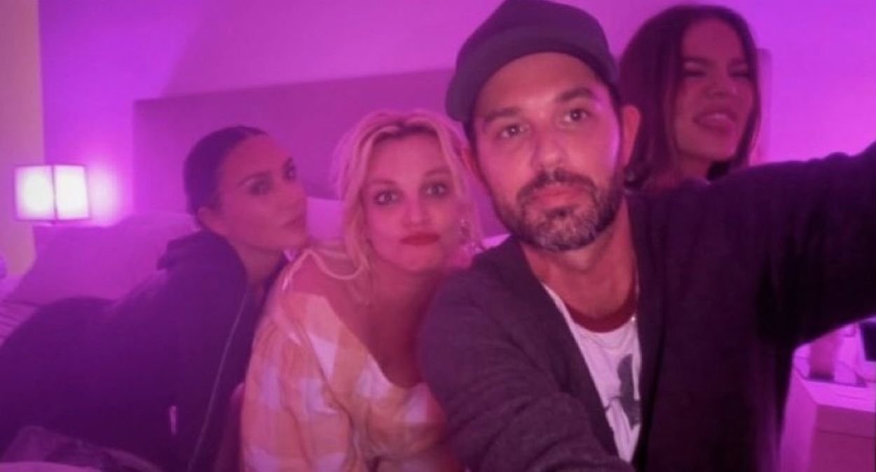 Britney Spears and Kardashians' Sleepover Photo