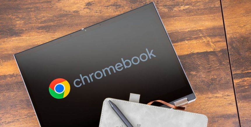 Chromebook With Google Logo
