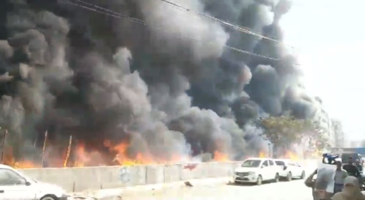 Karachi Lighthouse fire