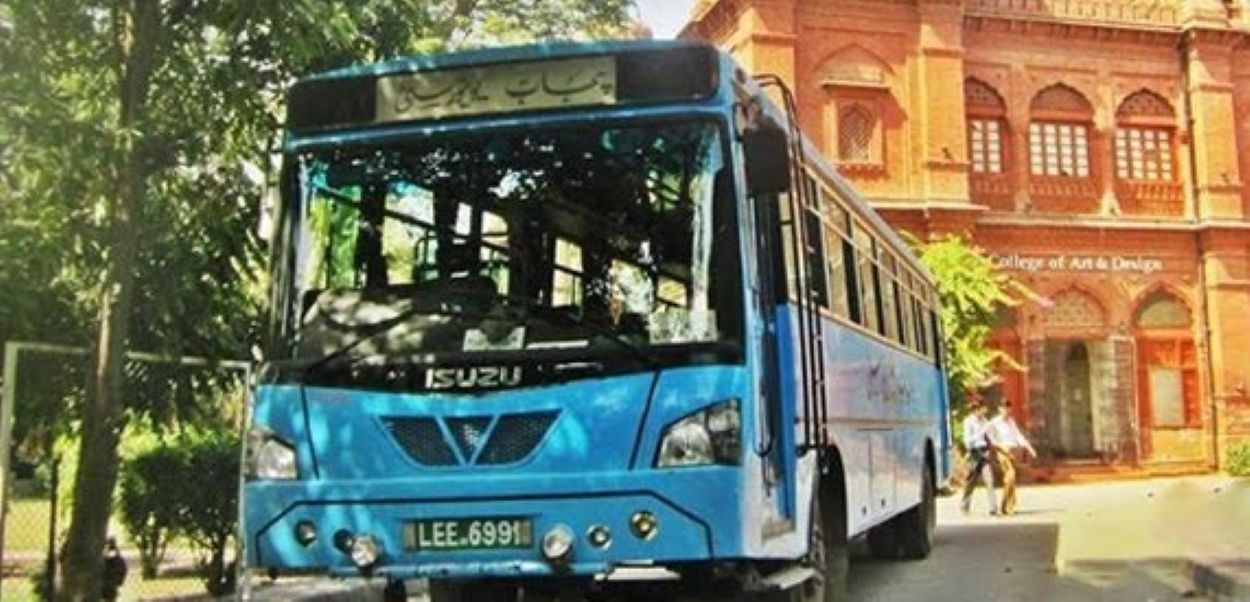 Smoke-Emitting Buses Punjab University Buses