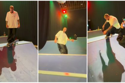 Justin Bieber Skateboarding