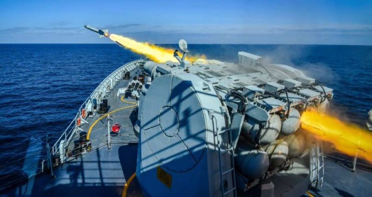 Pakistan Navy live weapon firing