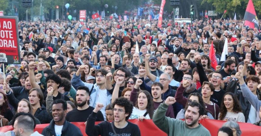 Portugal general strike labor reforms